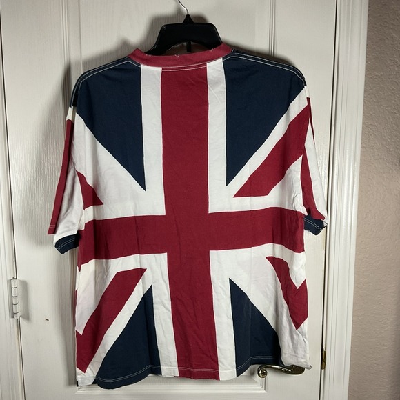 The Kooples Women's Britain Flag Graphic T-Shirt NWT L $165 MSRP Designer Tee - Picture 2 of 7